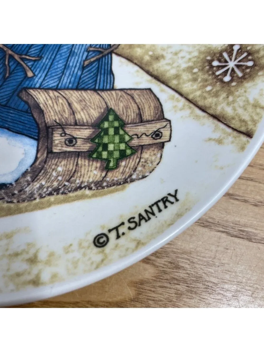 T. Santry Sledding Snowman 8